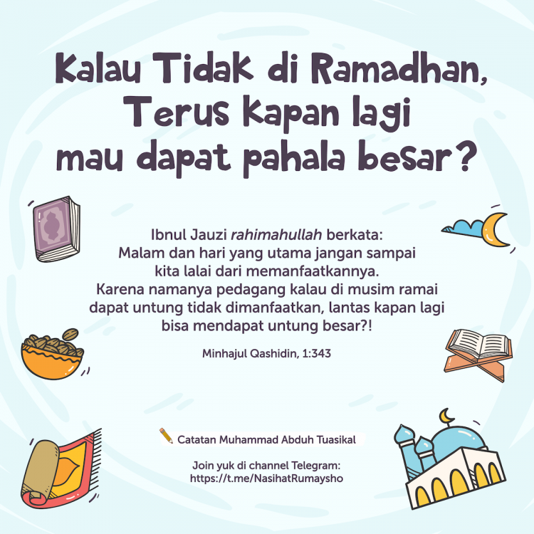 Kalau Tidak Ramadan Rajin Beramal, Terus Kapan Lagi?